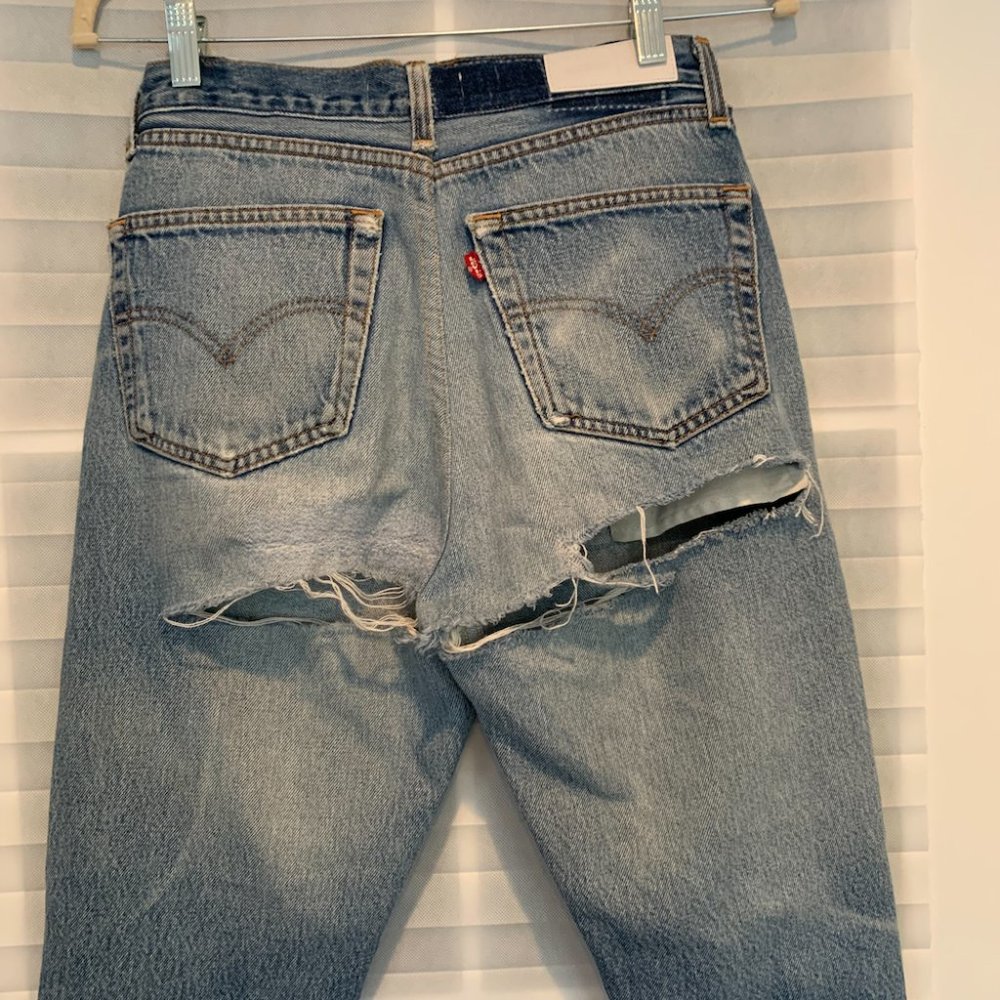 Levis Redone Jeans with Rips under the Butt